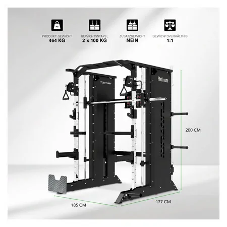 TUNTURI Platinum Full Smith/Functionaltrainer Selectorized - V-series