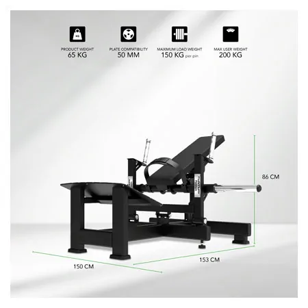 TUNTURI Kraftstation Platinum Hip Thrust, Plate loaded, V-series