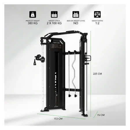 TUNTURI Doppelseilzug Platinum Functional Trainer, V-series