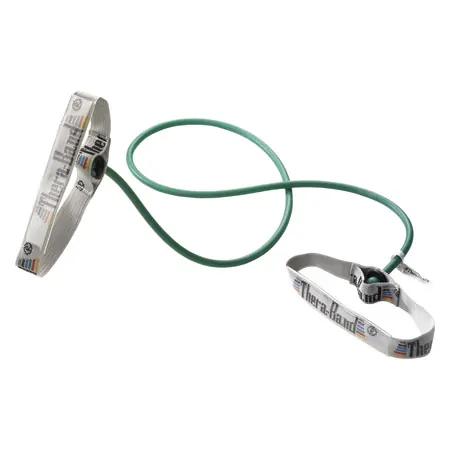 Thera-Band Tubing mit Griff, 1,4 m, stark, grn