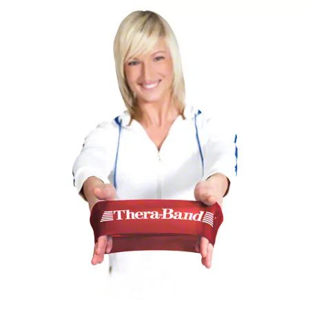 Thera-Band Loop,  29 cm, 7,6x45,5 cm, mittel, rot