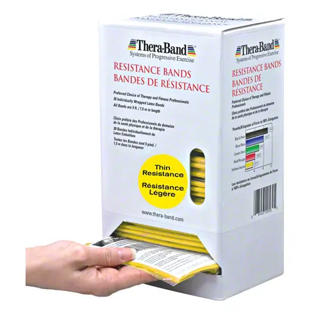 Thera-Band Dispenser inkl. 30 Bnder, leicht, gelb