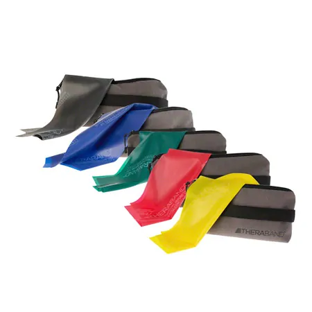 Thera-Band inkl. Tasche und Anleitung, 2,50 m x 12,8 cm, leicht, gelb