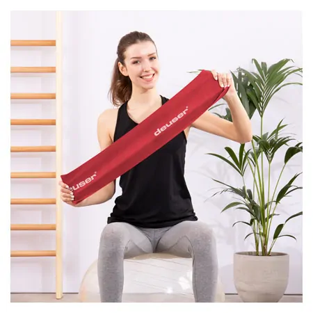 Deuser Physio Band, 25 m x 15 cm, extra stark, rot