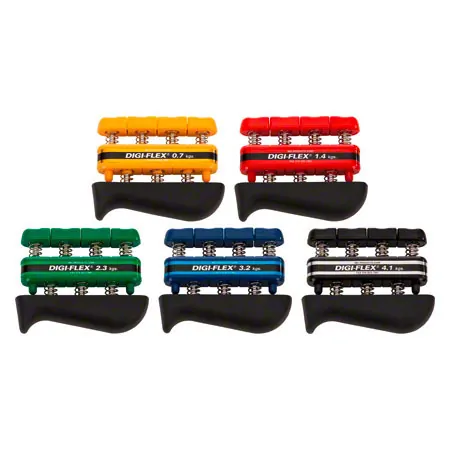 Digi-Flex Handtrainer-Set, 5 Strken ink. Aufbewahrungsdisplay, 5er-Set