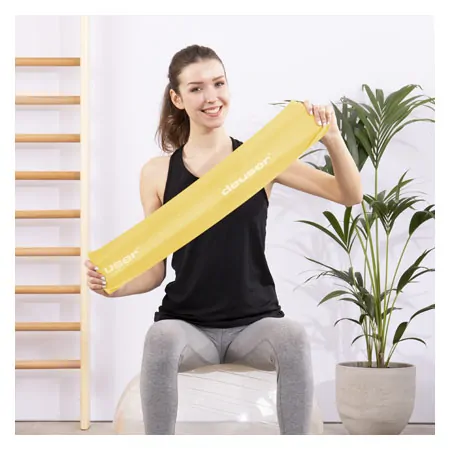 Deuser Band Therapie, 20 m x 10 cm, leicht, gelb