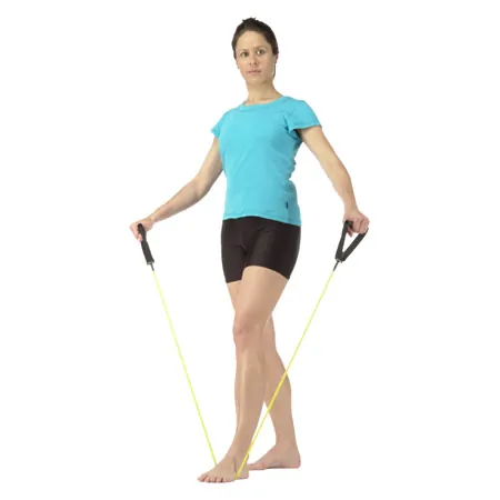 Fitness Tube, leicht, gelb, 10er Set