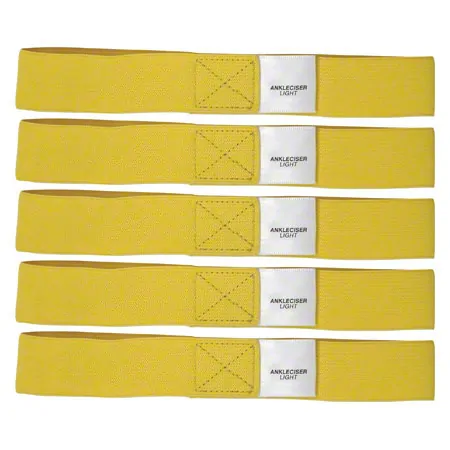 bungsband Ankleciser, leicht, gelb, 5er Set