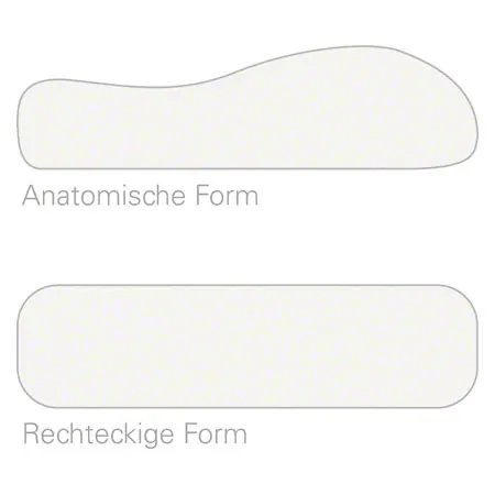 Viscoline Nackensttzkissen, anatomische Form, LxBxH 68x33x13 cm