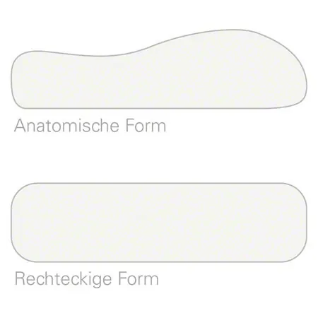 Viscoline-Reisekopfkissen, Anatomische Form inkl. Beutel, wei, LxBxH 34x33x13 cm