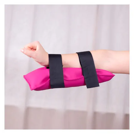 Sandsack mit Klettband, 35x18 cm, 3 kg, pink