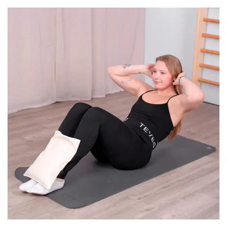 Sandsack mit Klettband, 35x25 cm, 4 kg, beige