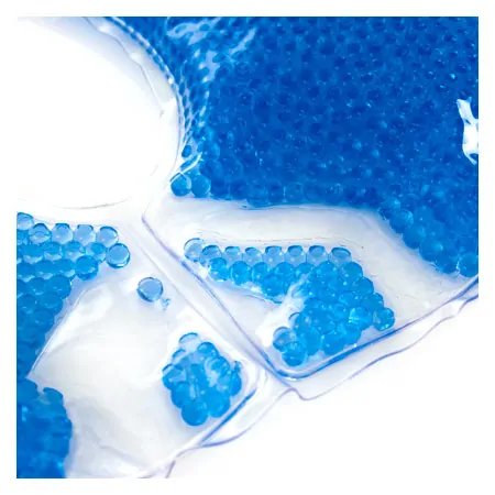 Gesichtsauflage Pearls, desinfizierbar, LxBxH 30x30x1 cm, blau