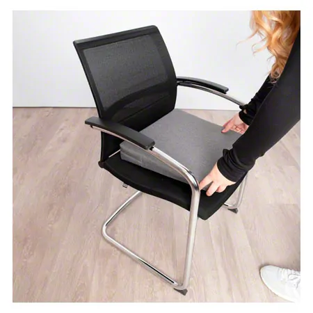 Sport-Tec Sitzkeilkissen mit Reiverschluss, 38x38x7/1 cm,