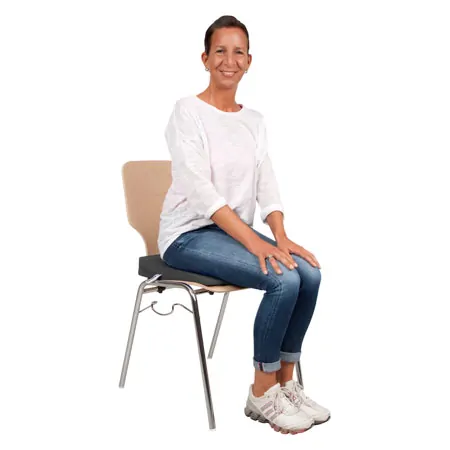 Sitzkeilkissen VB 120 mit Baumwollbezug, 38x38x7/1 cm