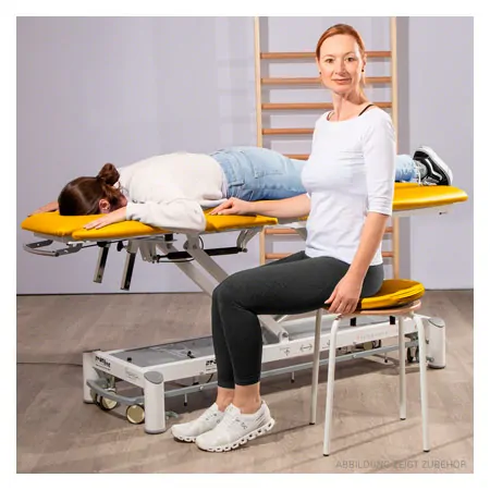 Sitzkissen mit Kunstlederbezug und rutschhemmender Unterseite, � 36 cm