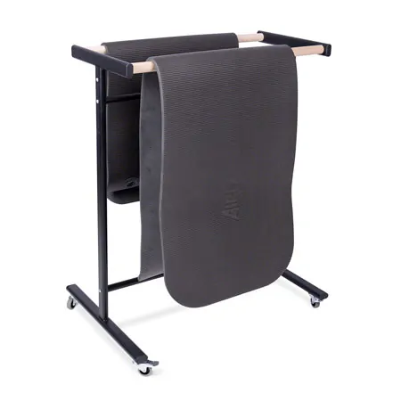 Sport-Tec Mattenwagen Exklusiv XL 90 cm, f�r max. 16 Gymnastikmatten, fahrbar
