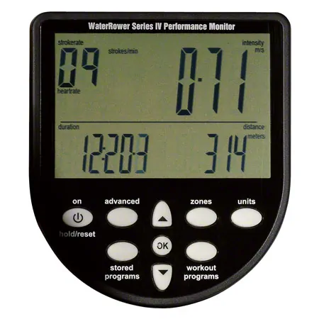 WaterRower Rudergert Esche, inkl. S4 Monitor und Bodenschutzmatte, Set 2-tlg