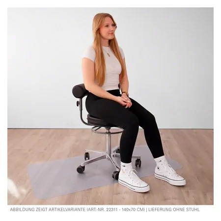 Bodenschutzmatte, LxB 100x70 cm, klarsicht