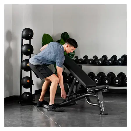 Vision Fitness Adjustable Bench verstellbare Hantelbank, 135x70x51 cm