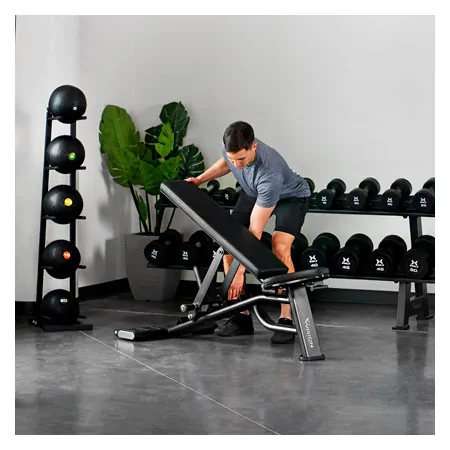Vision Fitness Adjustable Bench verstellbare Hantelbank, 135x70x51 cm