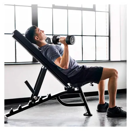 Vision Fitness Adjustable Bench verstellbare Hantelbank, 135x70x51 cm