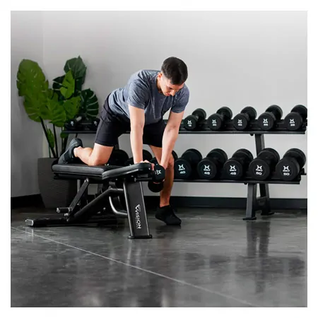 Vision Fitness Adjustable Bench verstellbare Hantelbank, 135x70x51 cm