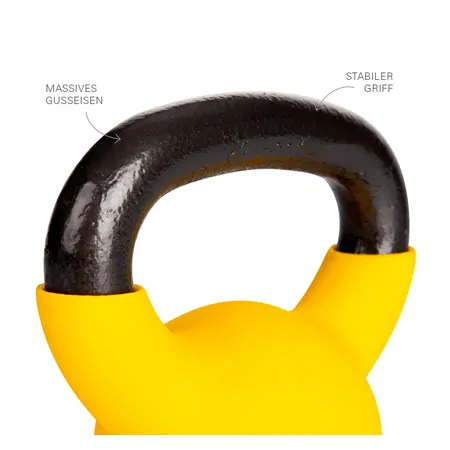 Kettlebell, 4 kg, gelb
