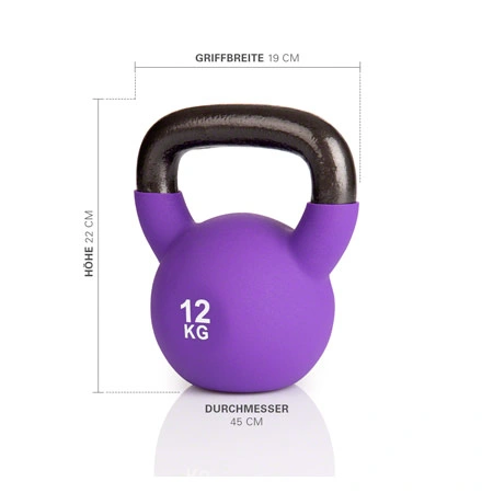 Kettlebell, 12 kg, lila