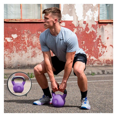Kettlebell, 12 kg, lila