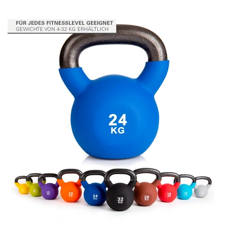 Kettlebell, 24 kg, blau