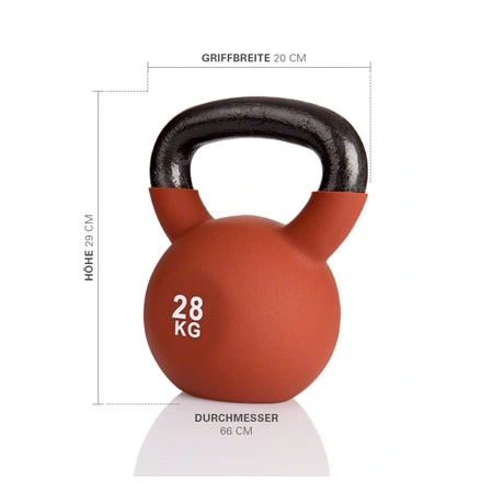 Kettlebell, 28 kg, braun