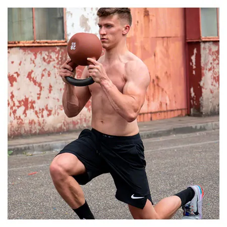 Kettlebell, 28 kg, braun