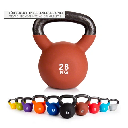 Kettlebell, 28 kg, braun