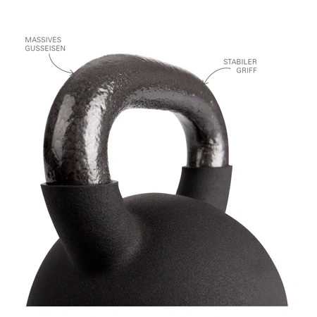 Kettlebell, 32 kg, schwarz