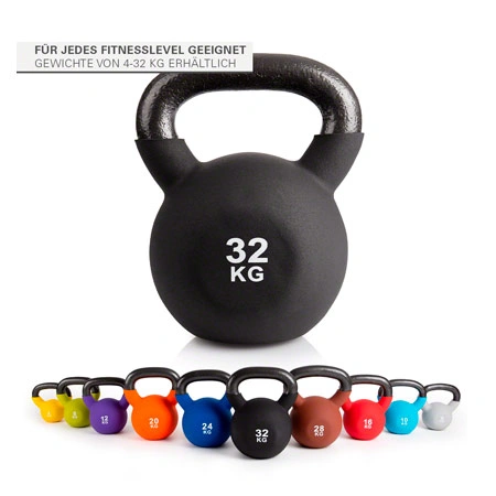 Kettlebell, 32 kg, schwarz