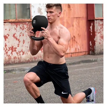 Sport-Tec Kettlebell-Set 9-tlg., 4-32 kg inkl. Ablage