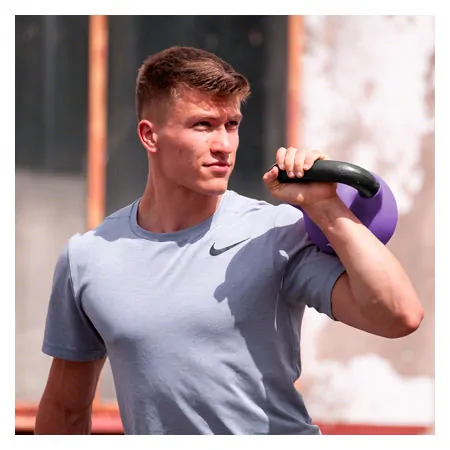 Sport-Tec Kettlebell-Set 9-tlg., 4-24 kg inkl. Ablage