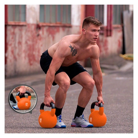 Sport-Tec Kettlebell-Set 9-tlg., 4-24 kg inkl. Ablage