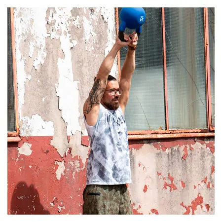 Sport-Tec Kettlebell-Set 9-tlg., 4-24 kg inkl. Ablage