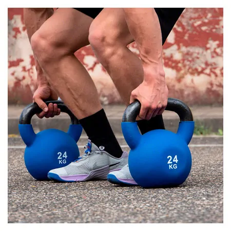 Sport-Tec Kettlebell-Set 9-tlg., 4-24 kg inkl. Ablage