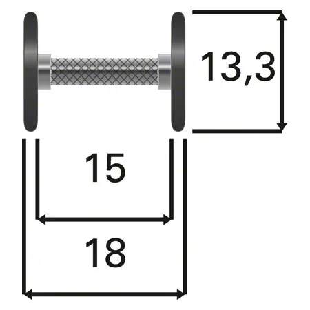 Kompakthantel aus Gummi, 2,5 kg, Stck