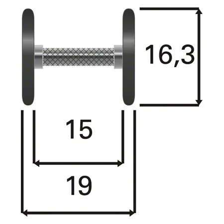 Kompakthantel aus Gummi, 5 kg, Stck