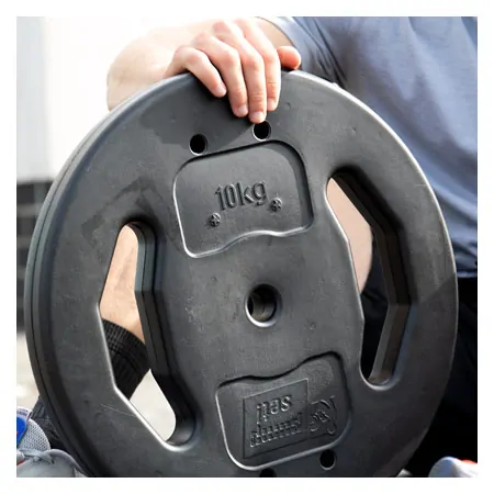 pumpset-Hantelscheibe aus Vinyl, Bohrung  2,7 cm, 10 kg, Stck