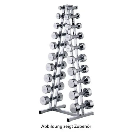 Chrom-Hantelstnder ohne Hanteln, LxBxH 45x40x121 cm