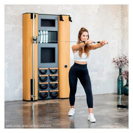 NOHrD Wall Compact, Seilzug, Skitrainer, 8 Swing Hanteln, Club-Sport