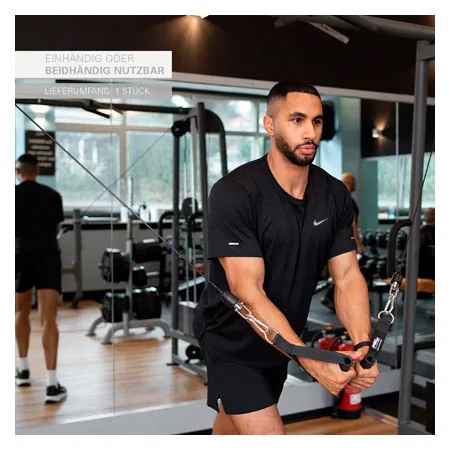Sport-Tec Zuggriff mit Anti-Rutsch, schwarz