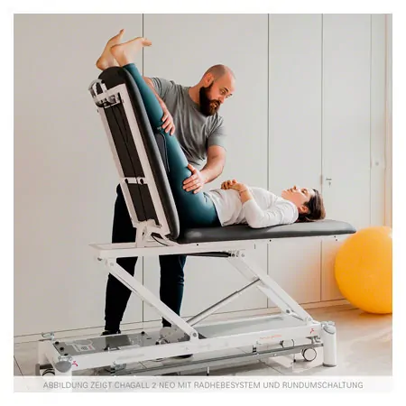 Ferrox Therapieliege Chagall 2 Neo mit Radhebesystem