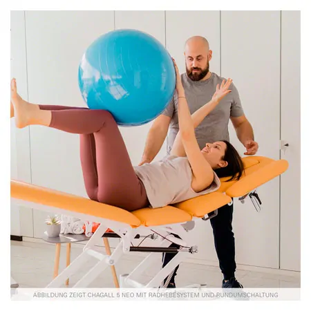 Ferrox Therapieliege Chagall 5 Neo mit Radhebesystem