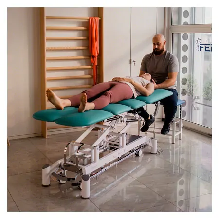 Ferrox Therapieliege Chagall 6 Neo mit Radhebesystem und Rundumschaltung